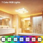 Hawkrown Bluetooth Bathroom Exhaust Fan with Lights