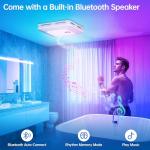 Hawkrown Bluetooth Bathroom Exhaust Fan with Lights