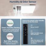 Smart Bathroom Exhaust Fan with Bluetooth Speaker