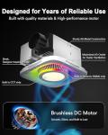 Smart WiFi Bathroom Exhaust Fan with Light