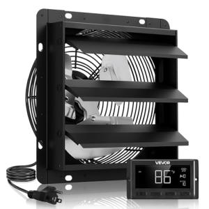12-Inch Smart Shutter Exhaust Fan for Walls