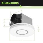 Homewerks RGB Bathroom Fan with Remote Control