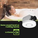 Homewerks RGB Bathroom Fan with Remote Control