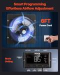 12-Inch Smart Shutter Exhaust Fan for Walls