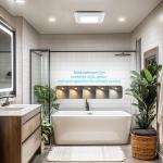 JULLISON Color-Changing Smart Bathroom Exhaust Fan