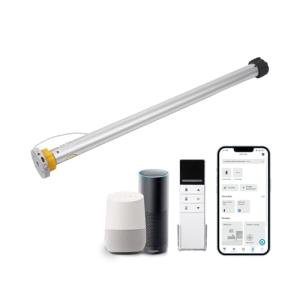 Rechargeable Zigbee Smart Blind Motor Kit, Automatic Curtain Opener APP Control for 38mm Tube Compatible with Alexa, No Hub Required