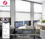 Rechargeable Zigbee Smart Blind Motor Kit, Automatic Curtain Opener APP Control for 38mm Tube Compatible with Alexa, No Hub Required