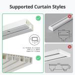 SwitchBot Automatic Curtain Opener - Bluetooth Remote Control Smart Curtain with App, Upgraded High-Performance Motor, Add SwitchBot Hub to Work with Alexa, Google Home, HomeKit