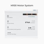 Allesin Motorized Roller Blinds with Remote Control for Windows, 100% Blackout Smart Shades with Quiet Motor, Dry Battery Powered Electric Blind (White 31" W x 72" H)