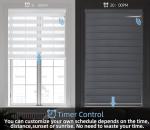 Rechargeable Zigbee Smart Blind Motor Kit, Automatic Curtain Opener APP Control for 38mm Tube Compatible with Alexa, No Hub Required