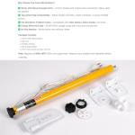 Smart Tuya WiFi Blinds Motor, AC100-240V Plug-in for 1.5"/38mm Shade Tubes, Compatible with Alexa/Google Home, APP & Timer Control, No Hub Required - Idea for Zebra, Roman, Roller Shades