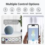SwitchBot Automatic Curtain Opener - Bluetooth Remote Control Smart Curtain with App, Upgraded High-Performance Motor, Add SwitchBot Hub to Work with Alexa, Google Home, HomeKit