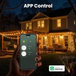 Smart Outdoor Plug with Dual Sockets and Wi-Fi