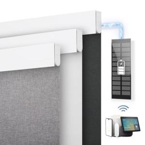 Remote-Controlled Blackout Smart Blinds with Solar Panel