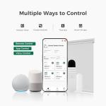 Motorized Remote Control Blackout Roller Blinds, White