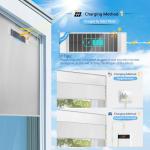 Motorized Blackout Blinds with Remote - White 34x72