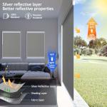 Motorized Blackout Blinds with Remote - White 34x72