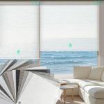 Motorized Light Filtering Blinds with Remote