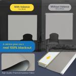 Smart Motorized Blinds with Remote Control, Gray