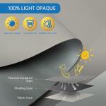 Smart Motorized Blinds with Remote Control, Gray