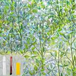 Rainbow Leaf Window Privacy Film - 17.5 x 78.7 in