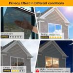 Daytime Window Privacy Film - Reflective Silver Tint