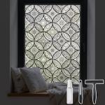 Boho Stained Glass Window Privacy Film 17.7" x 78.7