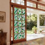 SOMWISE Stained Glass Window Privacy Film Sticker