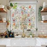 Ranzdn Stained Glass Window Privacy Film 17.5"x78.7