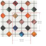 Geometric Frosted Stained Glass Window Film