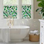 SOMWISE Stained Glass Window Privacy Film Sticker