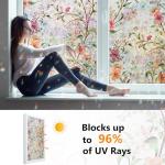 Ranzdn Stained Glass Window Privacy Film 17.5"x78.7