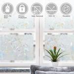 Rainbow Tulip Stained Glass Window Privacy Film