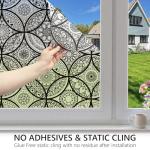 Boho Stained Glass Window Privacy Film 17.7" x 78.7