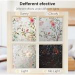 Ranzdn Stained Glass Window Privacy Film 17.5"x78.7