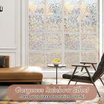 Rainbow Stained Glass Window Privacy Film