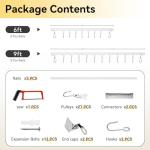 FELIDESIGN Ceiling Curtain Track for Room Divider