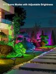 Smart RGBW Landscape Spotlights - 4 Pack