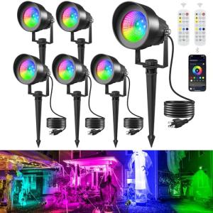 Smart Color Changing Landscape Lights, 6 Pack