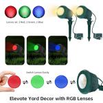 Warm White LED Christmas Spotlight Outdoor Lights