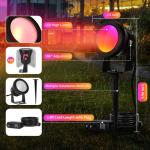 Smart Outdoor Spotlights with App Control, 2 Pack