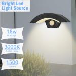 18W LED Motion Sensor Outdoor Wall Light
