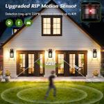 Outdoor Motion Sensor Light with 3 Modes