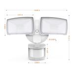 LEPOWER 30W LED Motion Sensor Security Lights