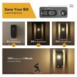 Motion Sensor Outdoor Wall Lights – Black Square Lanterns