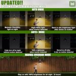 Oil Rubbed Bronze Motion Sensor Barn Lights 2 Pack