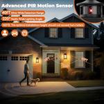 Brightever Motion Sensor Outdoor Wall Light Fixture