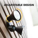 300W Motion-Activated Dual-Head Floodlight for Outdoors