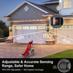 Motion Sensor Outdoor Wall Lights – Black Square Lanterns