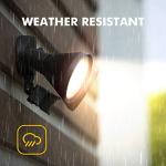 300W Motion-Activated Dual-Head Floodlight for Outdoors